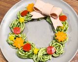 クリスマスリースのジュノベーゼ風パスタ作り方8写真