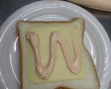 めんたいマヨソースのチーズトースト作り方3写真