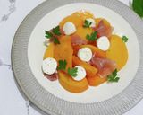 柿と生ハムのサラダ作り方6写真