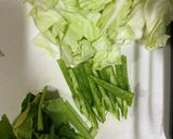 えんどう豆の麺で黒焼きそば作り方1写真