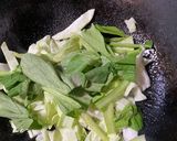 えんどう豆の麺で黒焼きそば作り方2写真