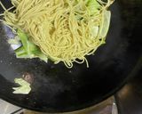 えんどう豆の麺で黒焼きそば作り方3写真
