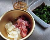 お一人様ダイエットランチ★鶏玉子雑炊作り方1写真