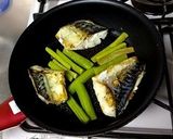 焼き鯖ルバーブ添え作り方5写真