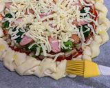 1時間で完成*クリスマス*リースピザ作り方16写真