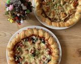 1時間で完成*クリスマス*リースピザ作り方17写真