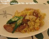 土鍋サフラン飯。作り方10写真