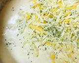 〆の雑炊●シチュー鍋からの雑炊リゾット風作り方2写真