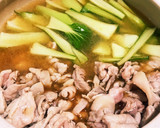 白だしで簡単！豚肉ともやしの中華風鍋作り方6写真