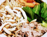 白だしで簡単！豚肉ともやしの中華風鍋作り方7写真