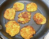 長芋とろろとキムチのお焼き作り方5写真