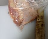 鶏肉とごぼうの煮物作り方1写真