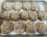 圧力鍋で作る　もち米で包んだ蒸し肉団子作り方13写真