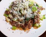 豚肉とセロリのレモンハーブバター炒め作り方3写真