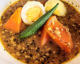 絶品!納豆ひき肉ベジタブルスープカレー作り方9写真