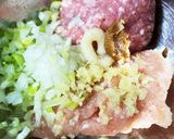 肉にくしい鍋用　鷄つくね（鶏団子）作り方1写真