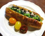 鮭フレークと大根の葉の二色丼　SDGs作り方12写真
