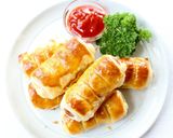おやつ・朝食に【ソーセージチーズパイ】作り方8写真
