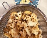蓮根のピリ辛ケチャップ酢炒め作り方1写真
