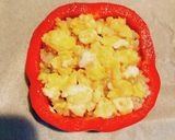 Xmasに、重ねご飯のパプリカチーズ焼き作り方7写真