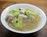 鶏団子と青梗菜の春雨煮作り方9写真