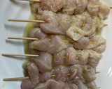 鶏胸肉の揚げない串カツ作り方4写真