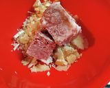 コンビーフとえのきのロール白菜トマト煮作り方5写真