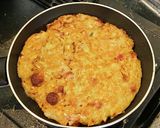 ソーセージでお好み焼き作り方5写真