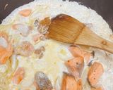 サーモンのショートパスタ〜味噌風味〜作り方9写真