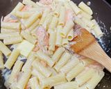 サーモンのショートパスタ〜味噌風味〜作り方10写真