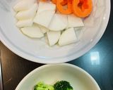 クリスマスに！冬野菜の塩唐揚げ☆作り方1写真