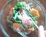 柿と水菜のごちそうサラダ作り方6写真