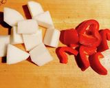 カレー香る大根とパプリカのカラッと揚げ♪作り方1写真