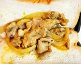 今朝の4w1hサンド「豚肉カレー風味」作り方2写真