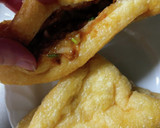 三角油揚げのネギ味噌はさみ焼き作り方3写真