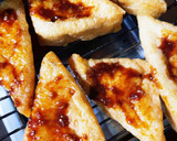 三角油揚げのネギ味噌はさみ焼き作り方4写真