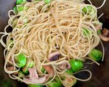 芽キャベツペペロンチーノ作り方3写真
