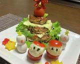 クリスマス＊ハンバーグツリー作り方13写真