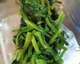 ほうれん草の炒め物作り方3写真