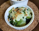 おジャガと青菜の塩昆チーズ焼き作り方6写真