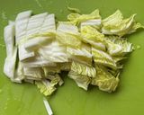 白菜のそぼろあん作り方1写真