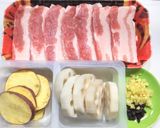 豚バラ肉と薩摩芋と蓮根の中華蒸し作り方1写真