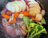 大量消費牛すね肉と玉ねぎの赤ワイン煮込み作り方4写真