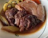 大量消費牛すね肉と玉ねぎの赤ワイン煮込み作り方9写真