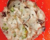 クリスマス♪厚揚げを器にチキングラタン♪作り方4写真