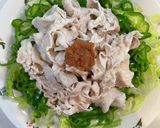 豚しゃぶとピーマンのサラダ　梅肉ソース作り方5写真