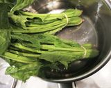 ほうれん草など葉物の茹で方　切り方作り方2写真