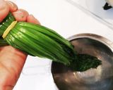 ほうれん草など葉物の茹で方　切り方作り方5写真