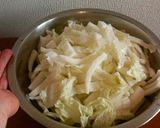 シャクシャク美味しい♪白菜サラダ作り方1写真