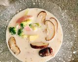 洋風なお雑煮ごま味噌バターミルクスープ♪作り方2写真